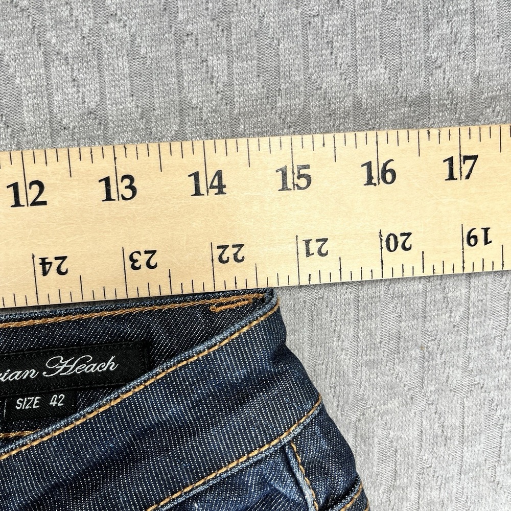 Silvian Heach Women (42/29X33) low rise Slim fit straight leg‎ blue jeans pants - Picture 4 of 12